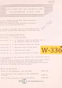 Walter P100 M100-100, Milling Setup and Programming Manual 1989